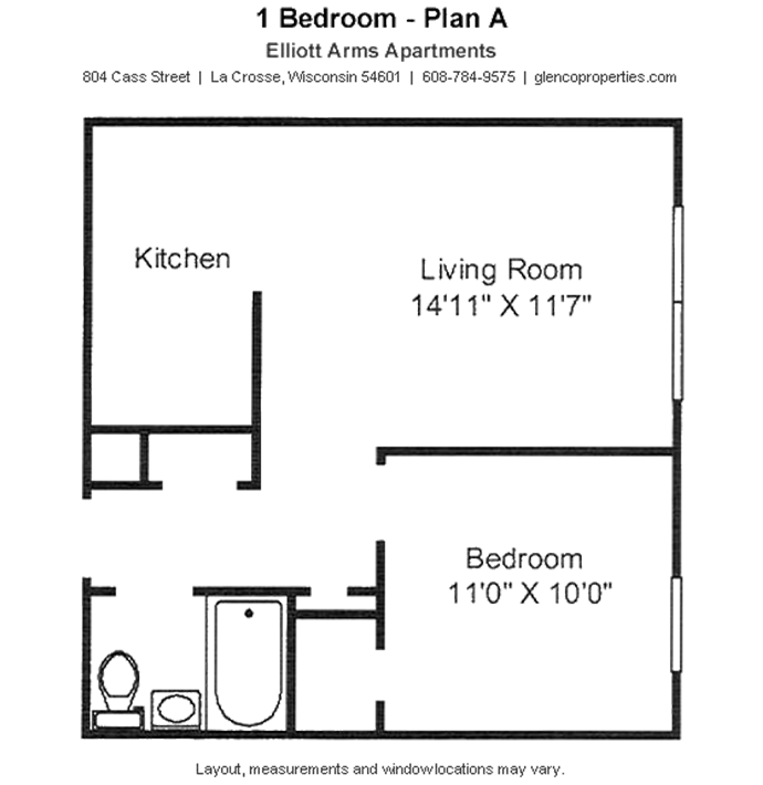 1-Bedroom 1-Bedroom